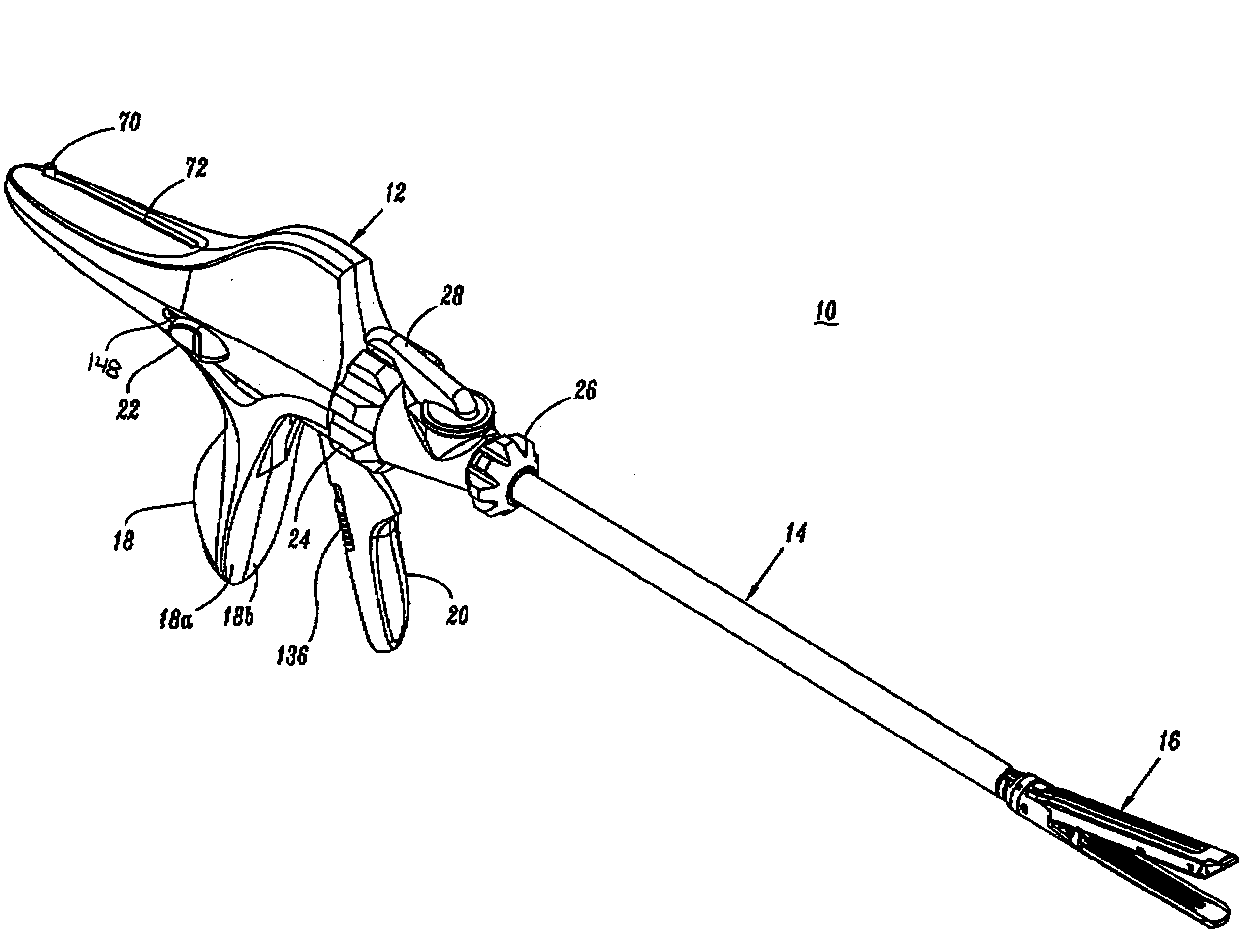 Surgical stapling device with independent tip rotation