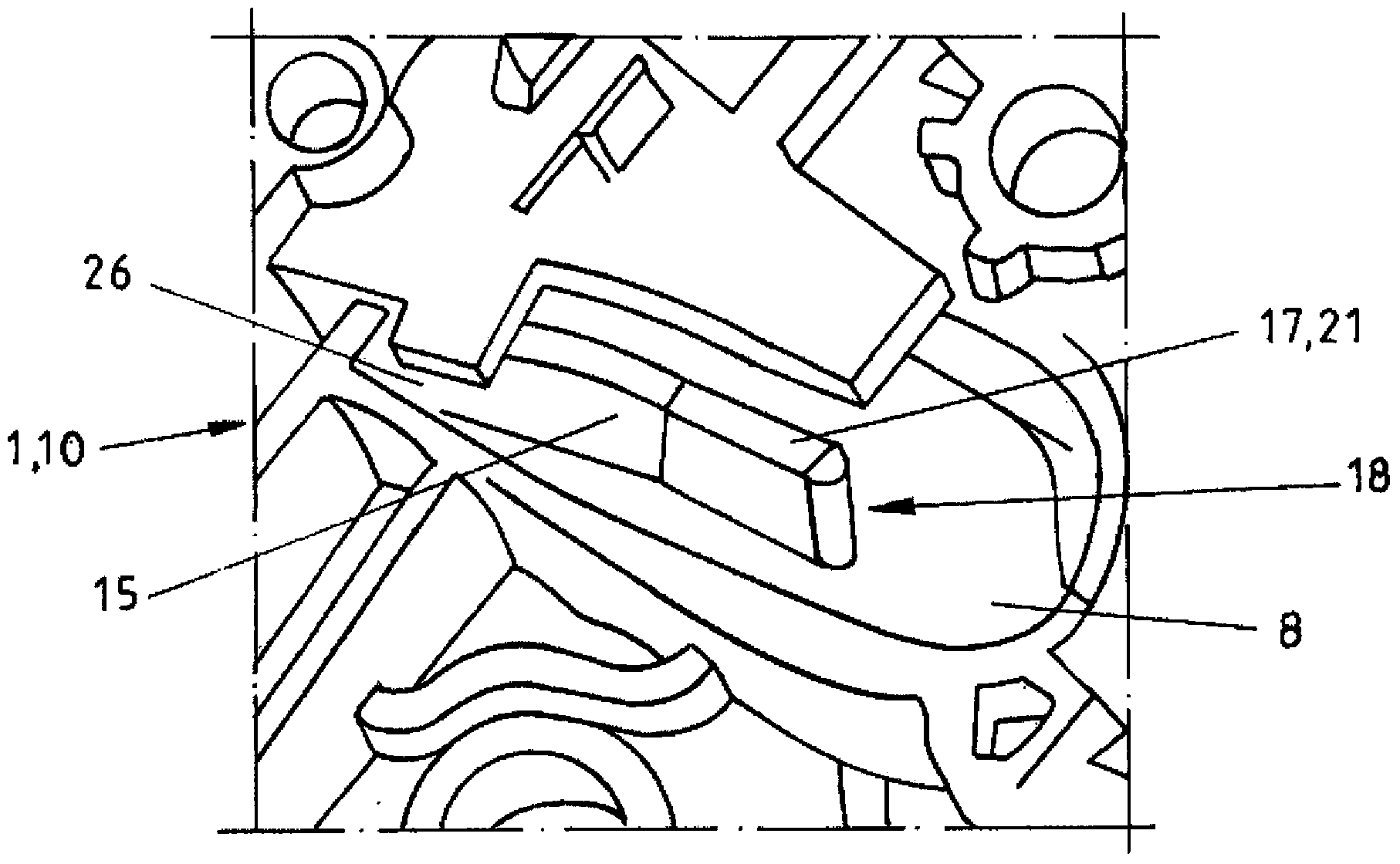 Lock having a modified spring lip for motor vehicle doors