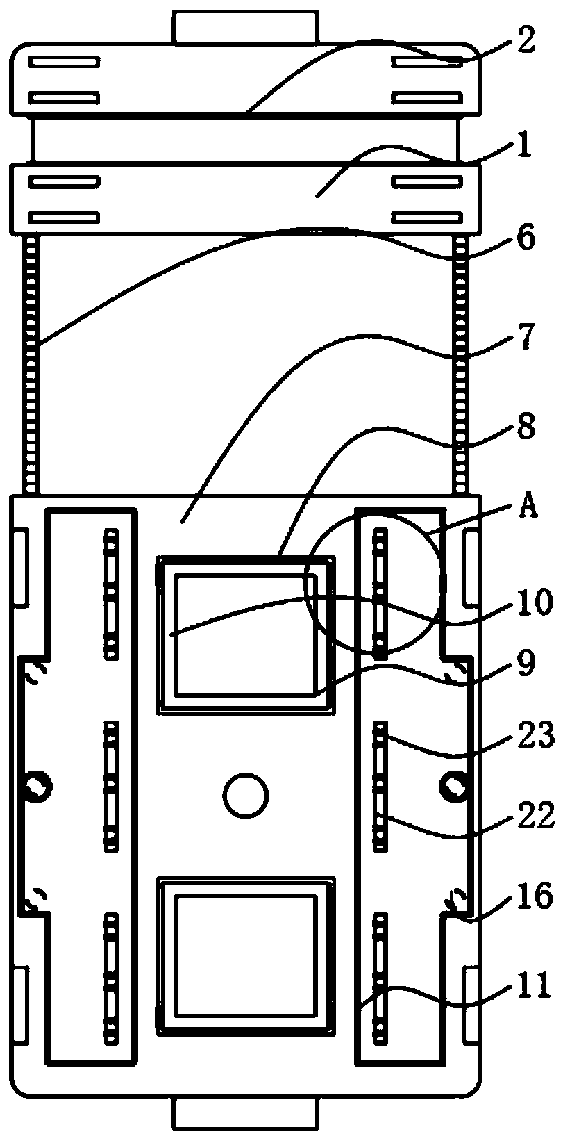 Signal amplification device convenient to fix and install for long-distance signal transmission