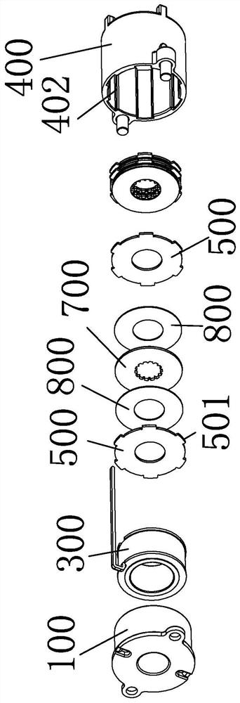 Electric supporting rod electromagnetic brake