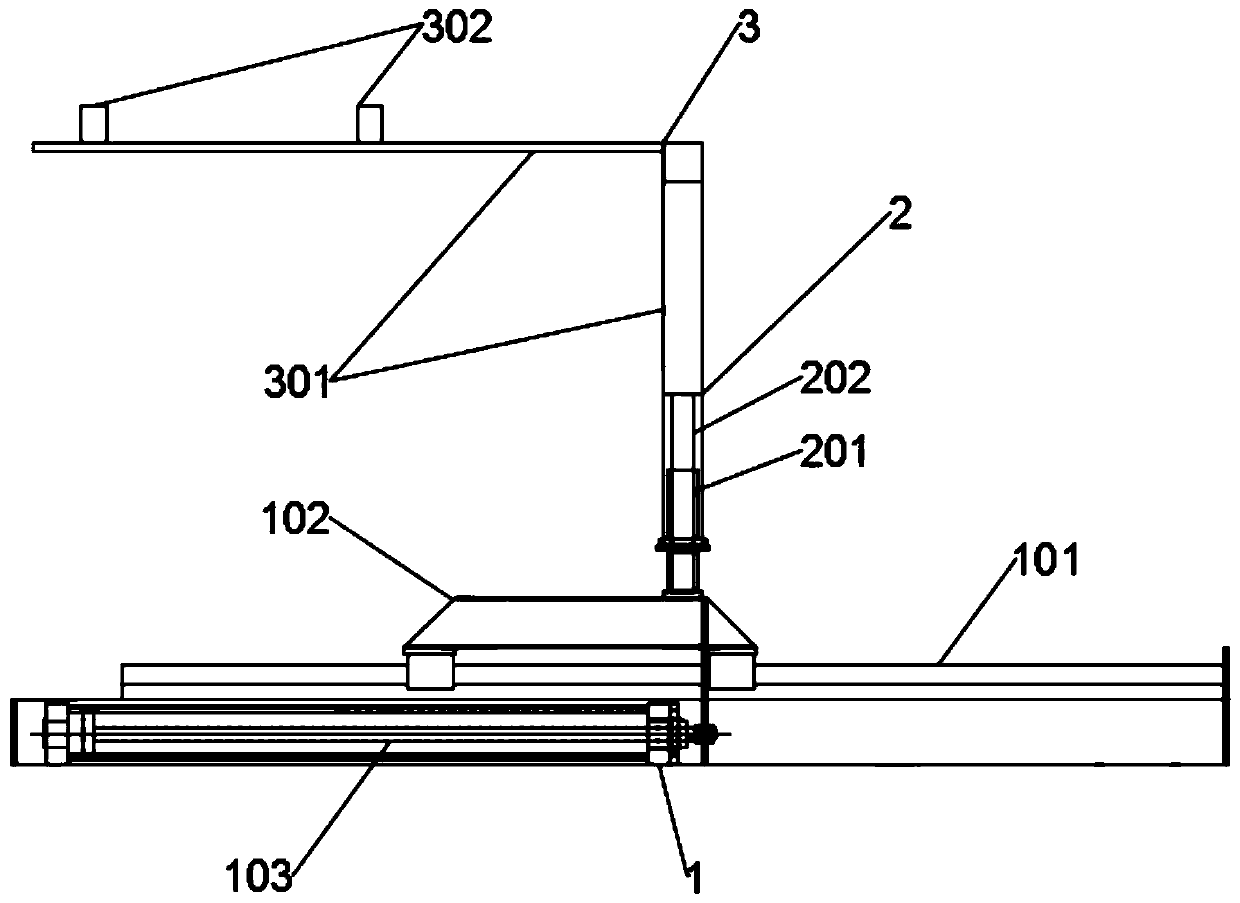 Automatic sampling surface density measurement mechanism for gypsum board production line