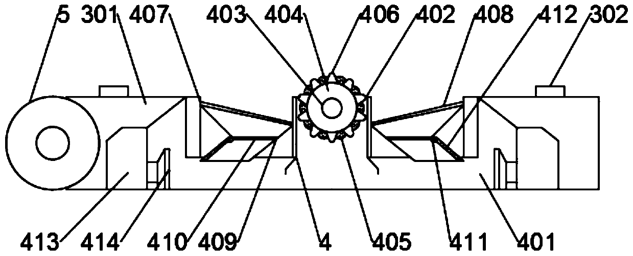 Automatic sampling surface density measurement mechanism for gypsum board production line