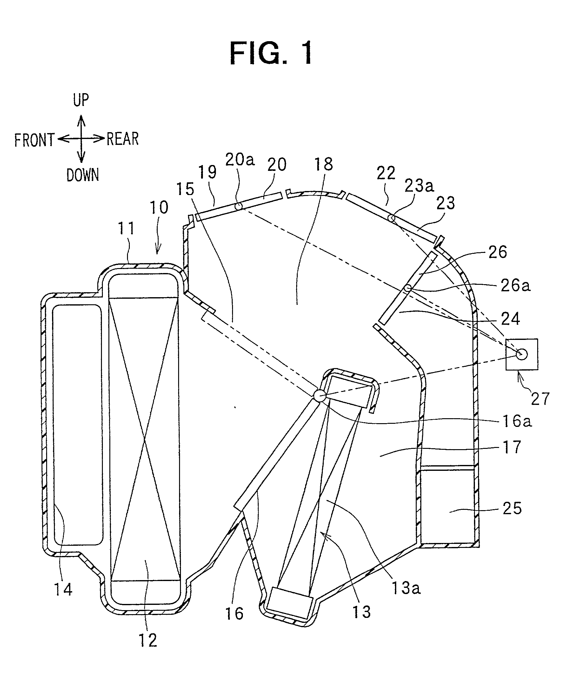 Air conditioner with door driving system