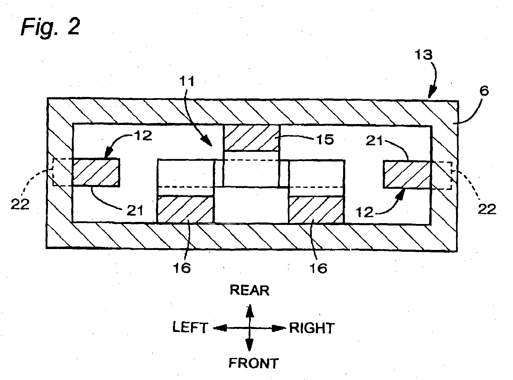 Battery provided with terminals