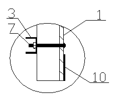 Shaping template for shear wall in deformation joint position of high-rise building