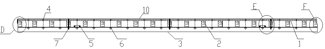 Shaping template for shear wall in deformation joint position of high-rise building