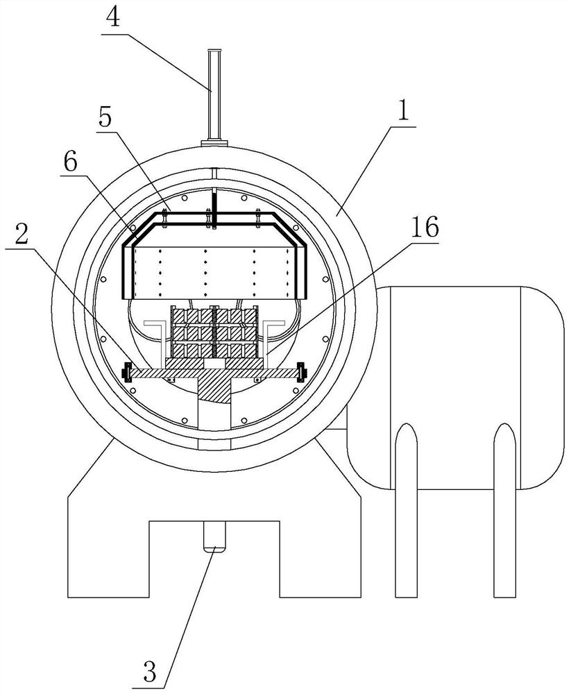 Samarium cobalt vacuum sintering furnace and application method thereof