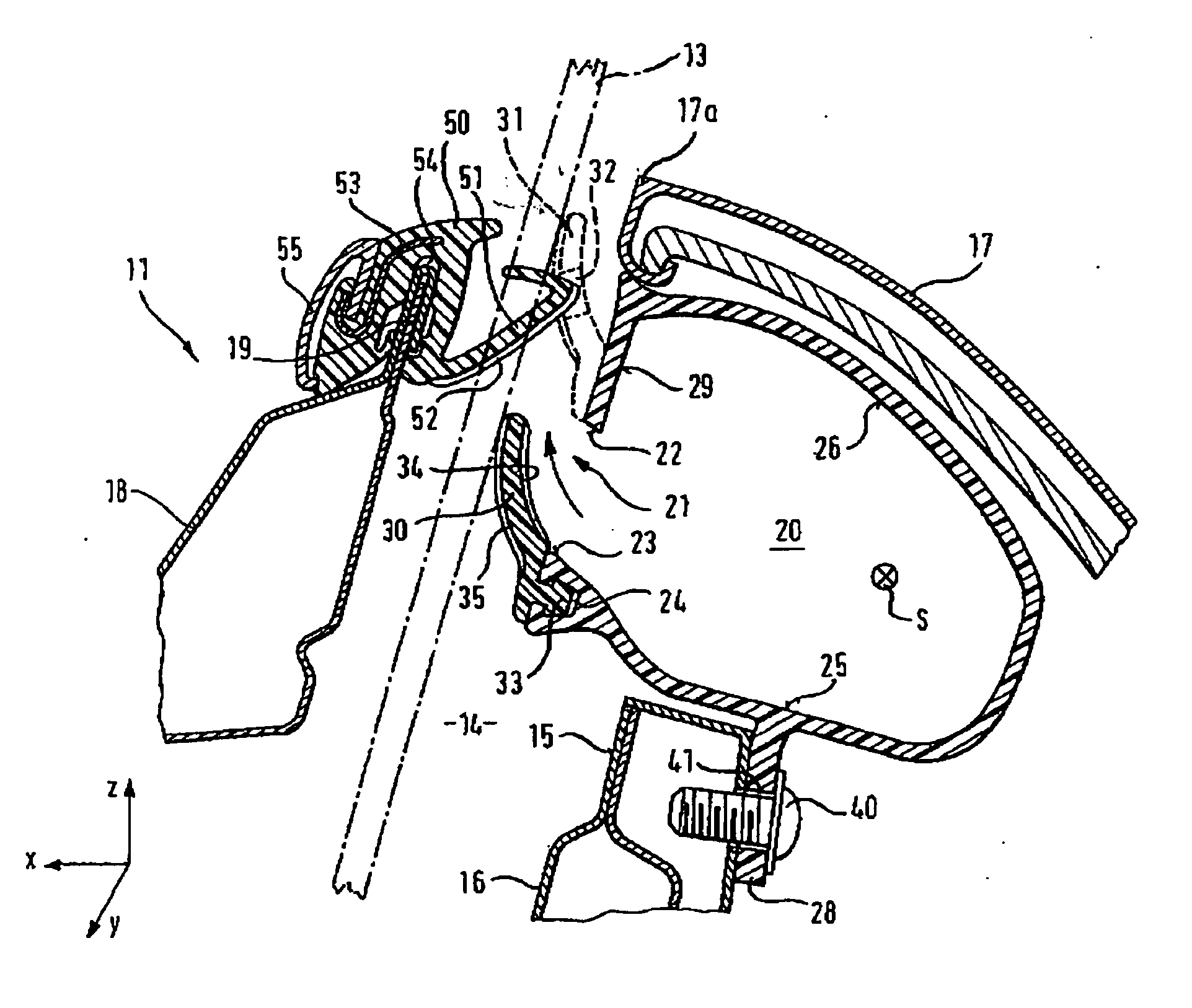 Ventilation component for window panes, especially window panes of a motor vehicle