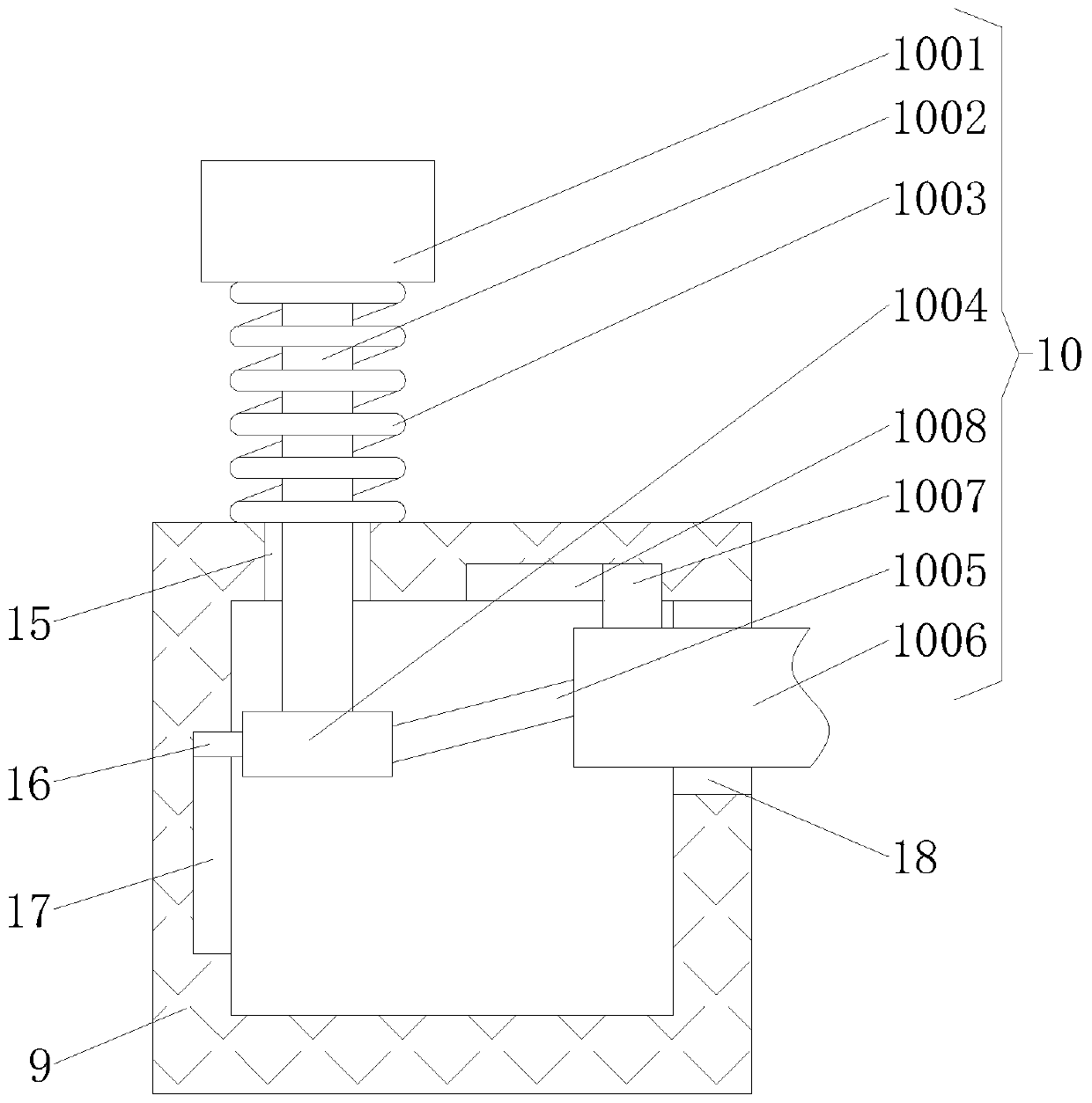 Mold machining device achieving precise locating