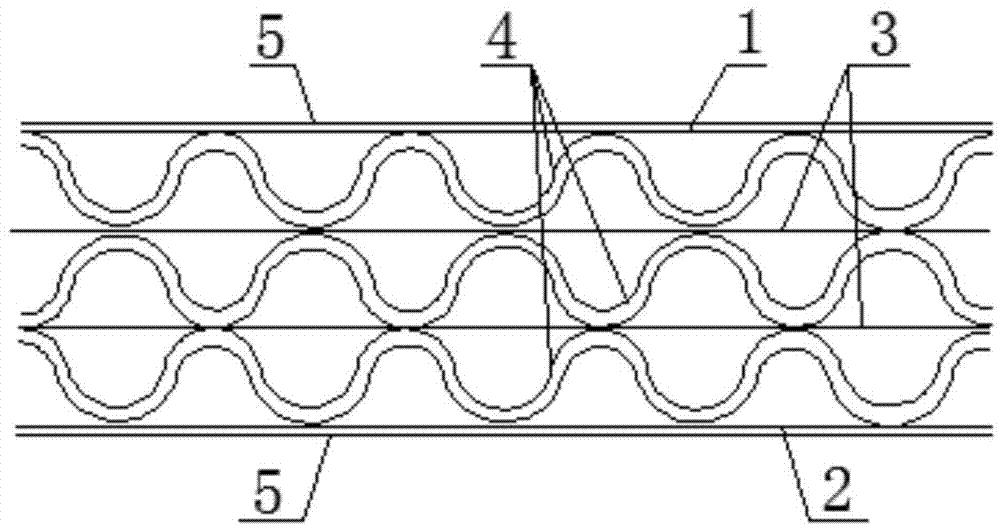 Production technology of corrugated board with two film-coated surfaces