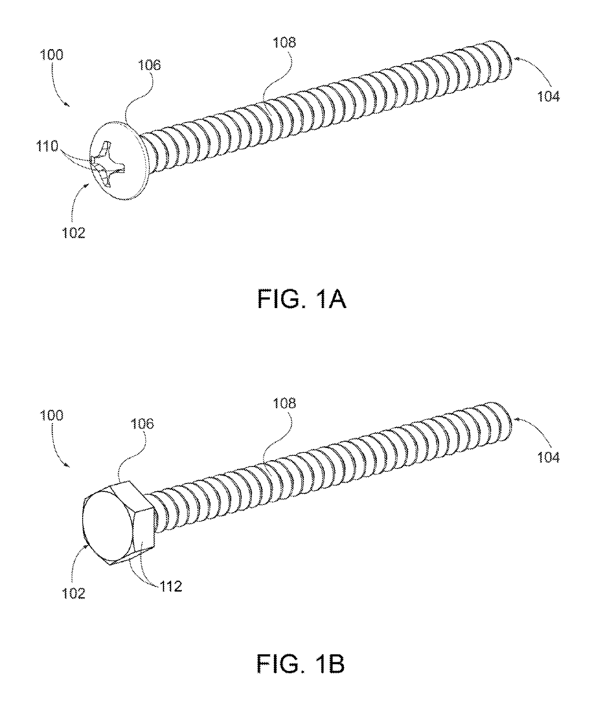 Anti-vibration thread form