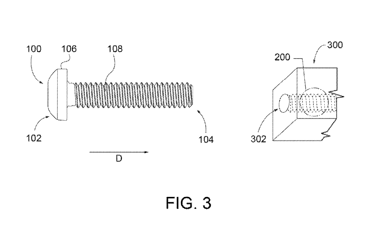 Anti-vibration thread form