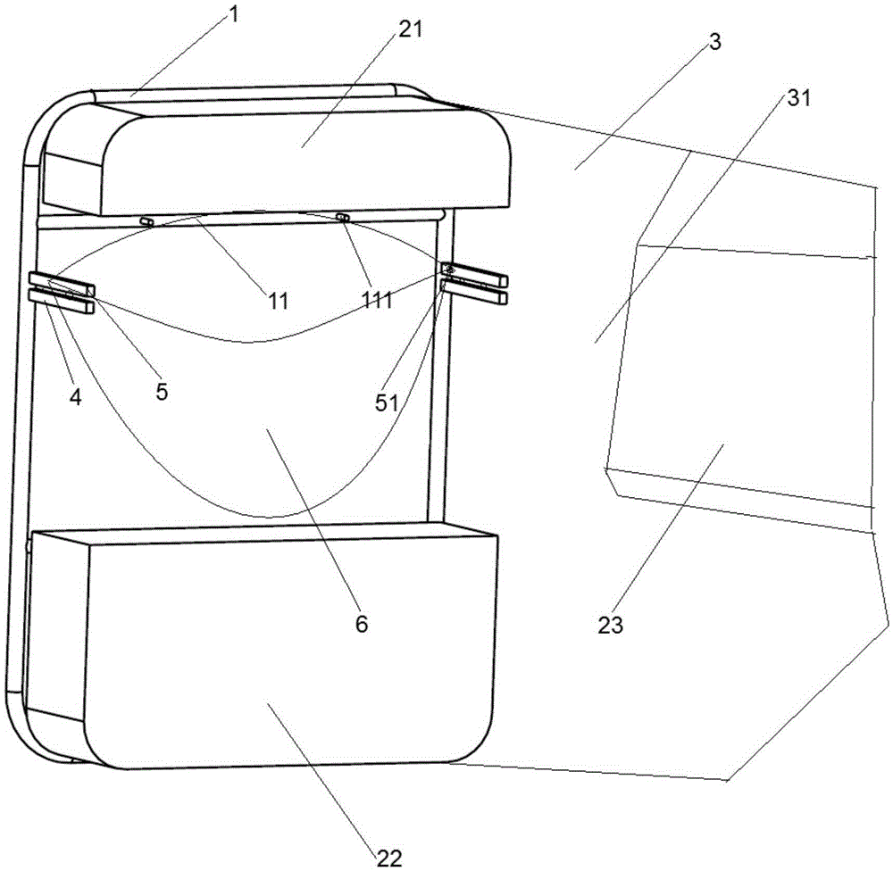 Car front-row backrest limiting type garbage collection device and application method thereof