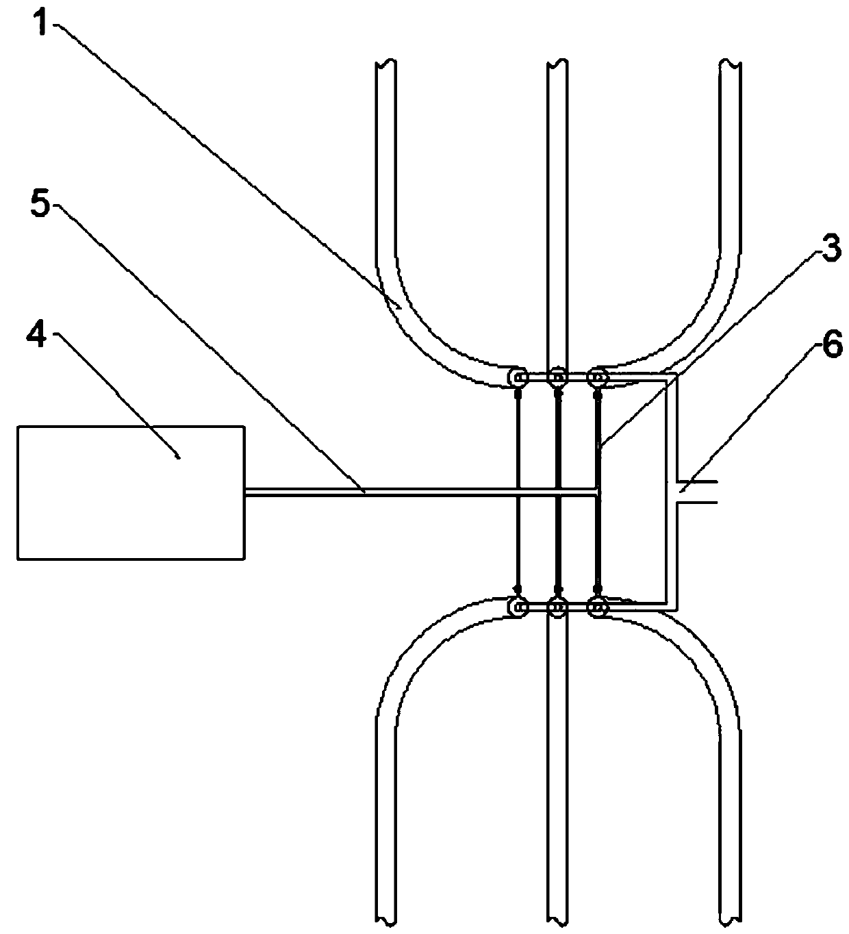 Unconventional gas reservoir horizontal well gas lift water draining gas production device and method