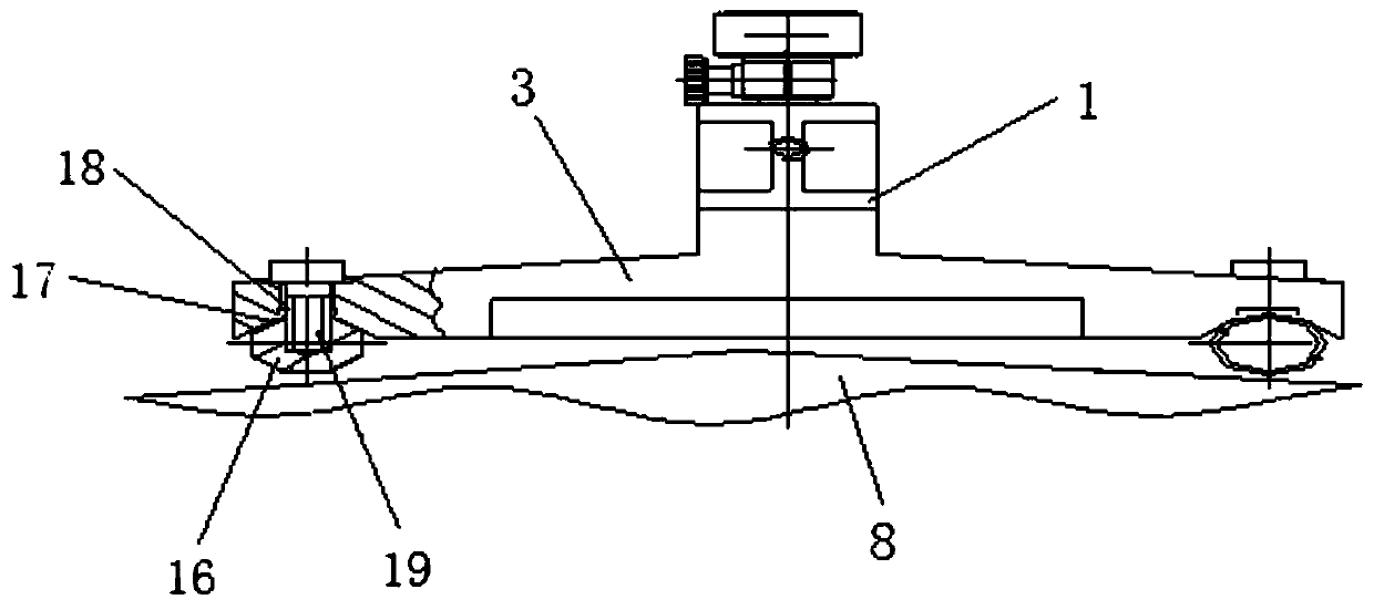 Mechanism for rapidly measuring radial difference of outer wall of casing and its use method