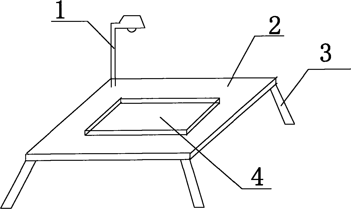 Improved notebook computer desk