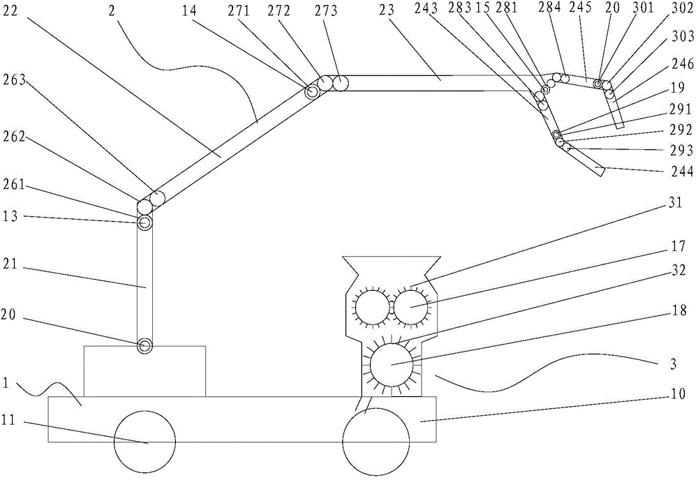 Pipeline robot with garbage smashing and collecting function