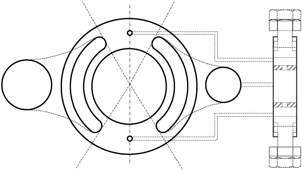 Pressure pulsation attenuation device integrated in plunger pump and capable of adjusting attenuation frequency