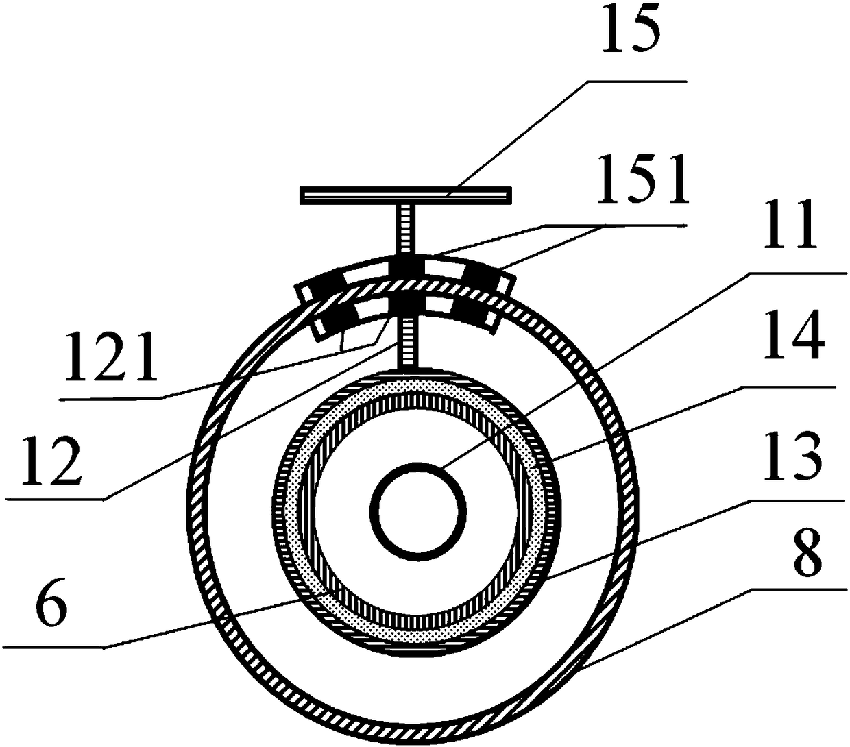 L-shaped ultraviolet irradiation algae suppression device