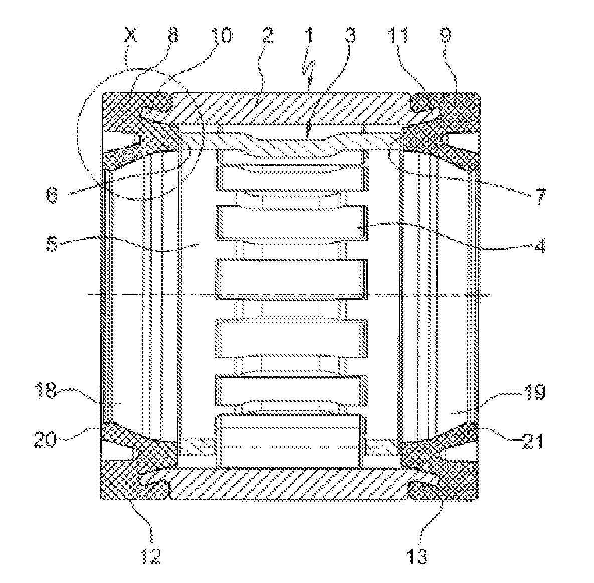 Needle sleeve, in particular for pivotably mounting the throttle valve shaft of a control device for recirculating exhaust gas in internal combustion engines