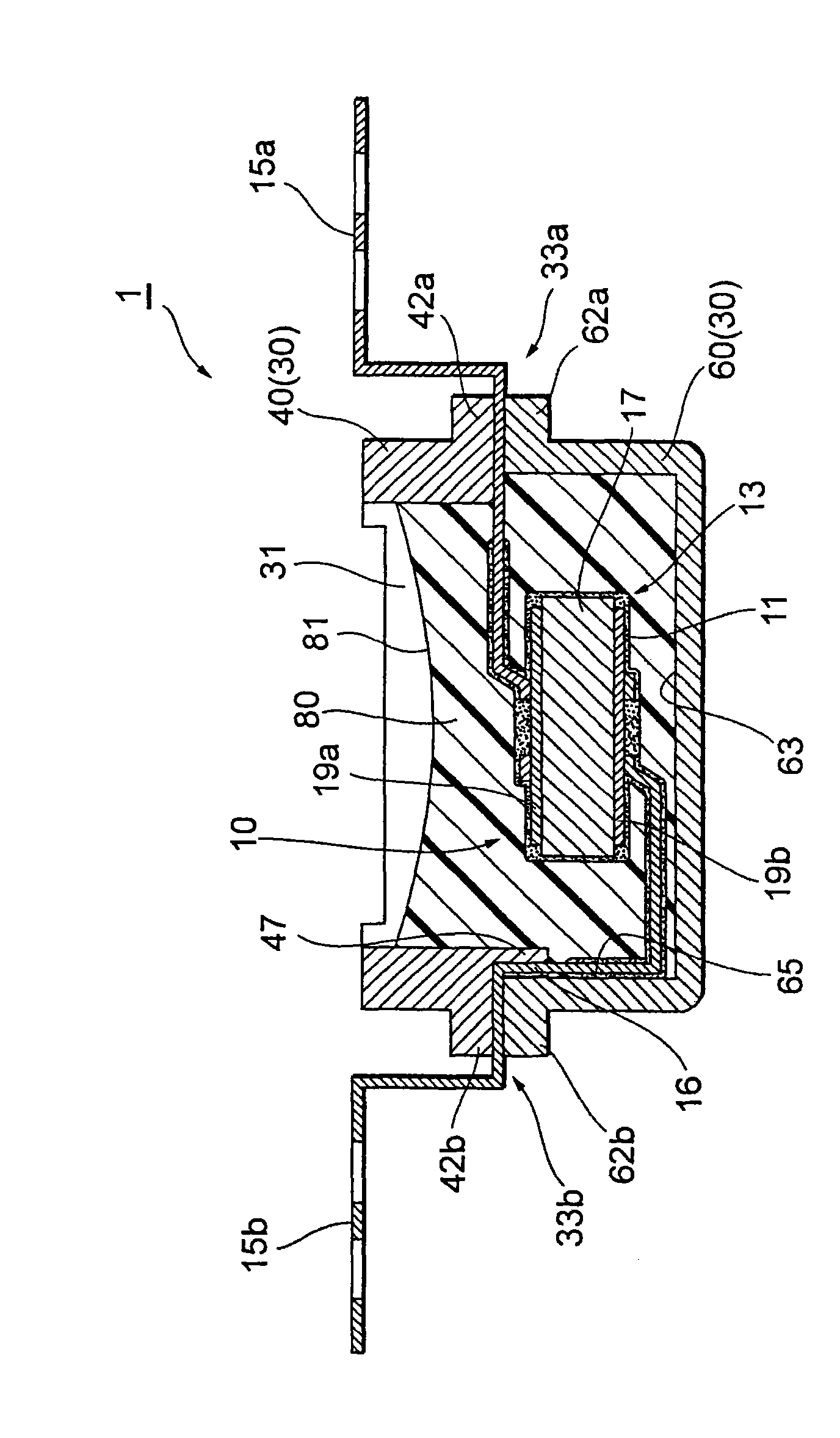 Electronic component unit and method for manufacturing same