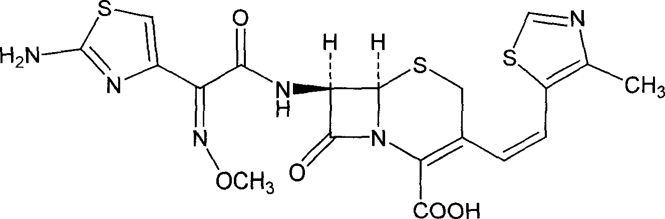 Cefditoren pivoxil dry suspensoid and its preparing process