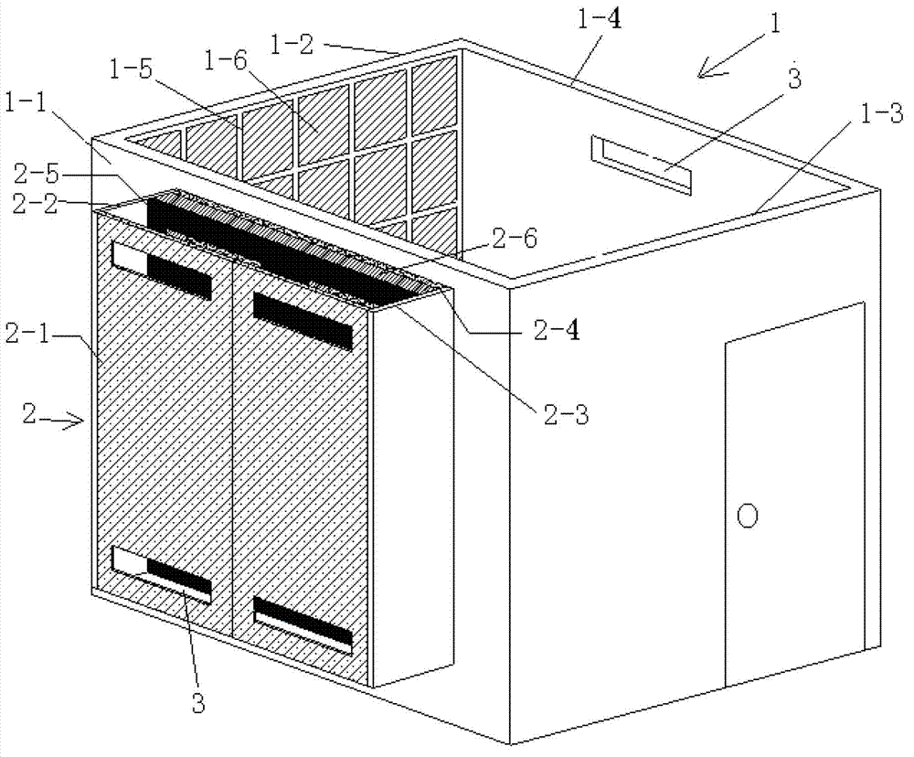 Energy-saving solar energy combined modular split phase-changing house energy-saving system