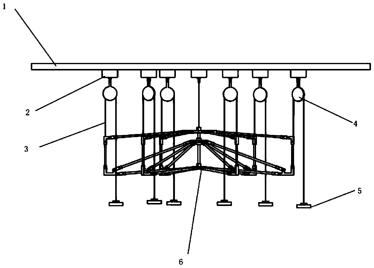 Antenna microgravity simulation system