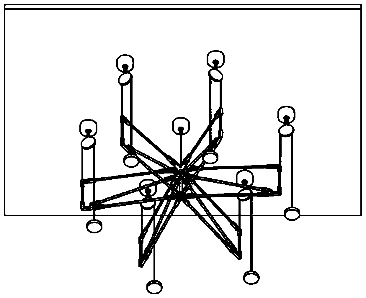 Antenna microgravity simulation system