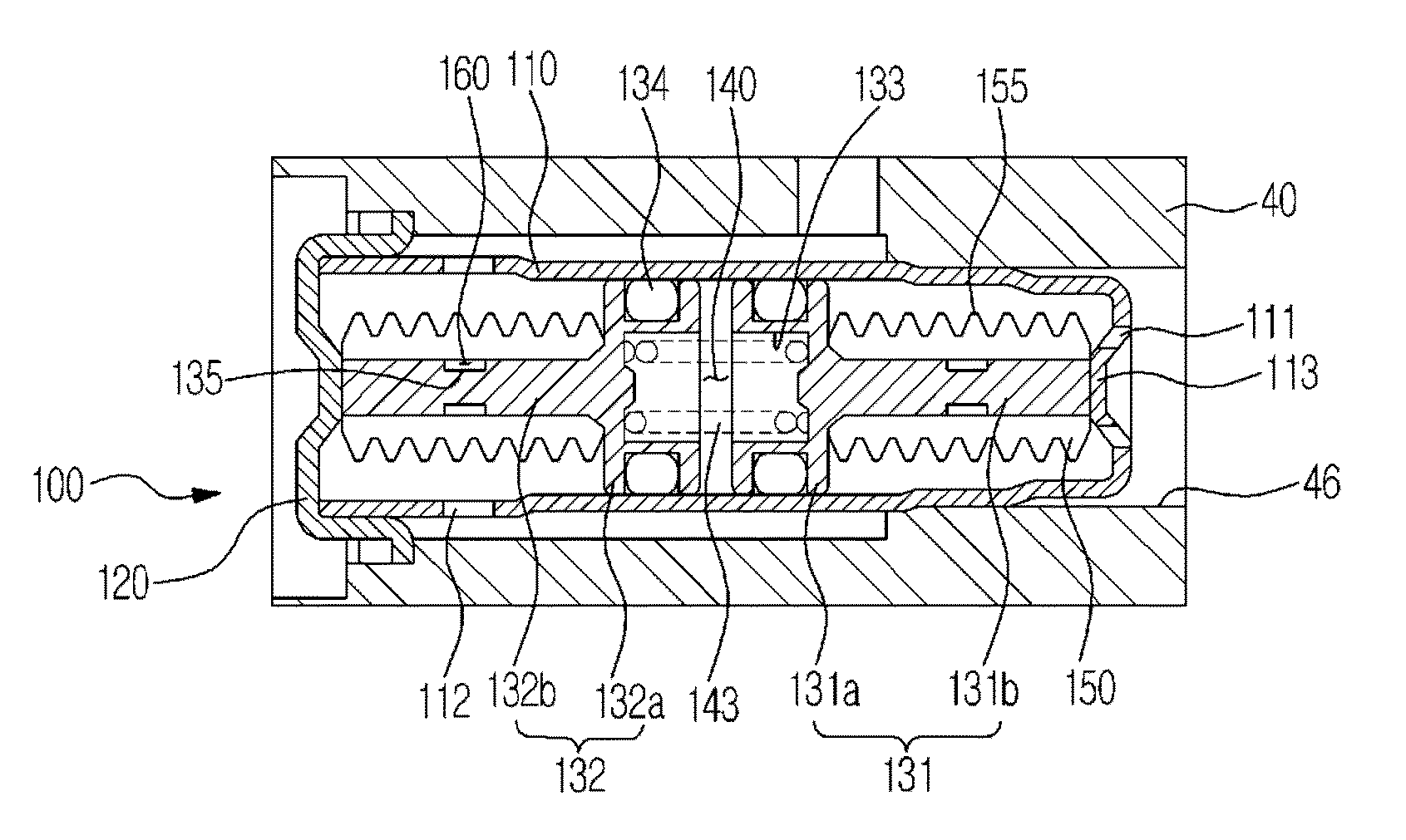 Pressure damping device for brake system