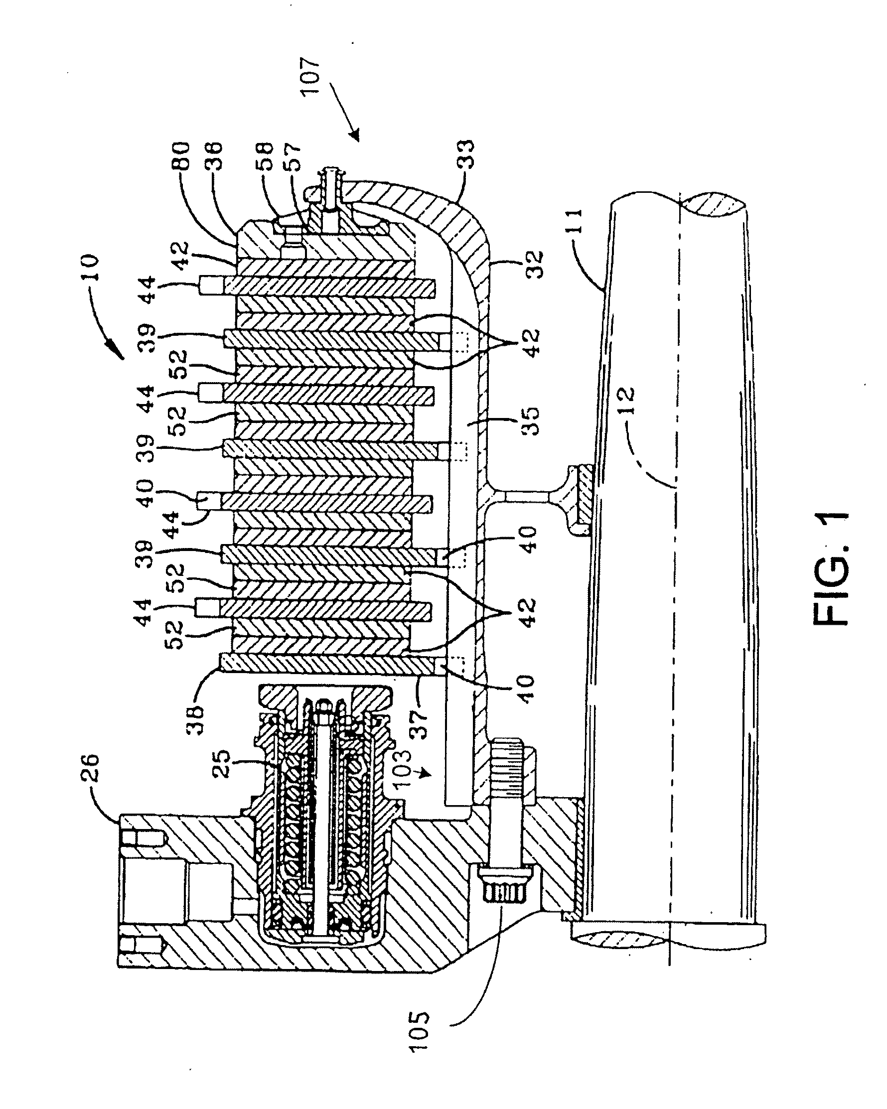 Asymmetrical brake torque plate back leg