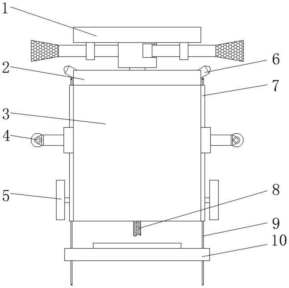 Row-drive type pipeline inner wall two-way cleaning device