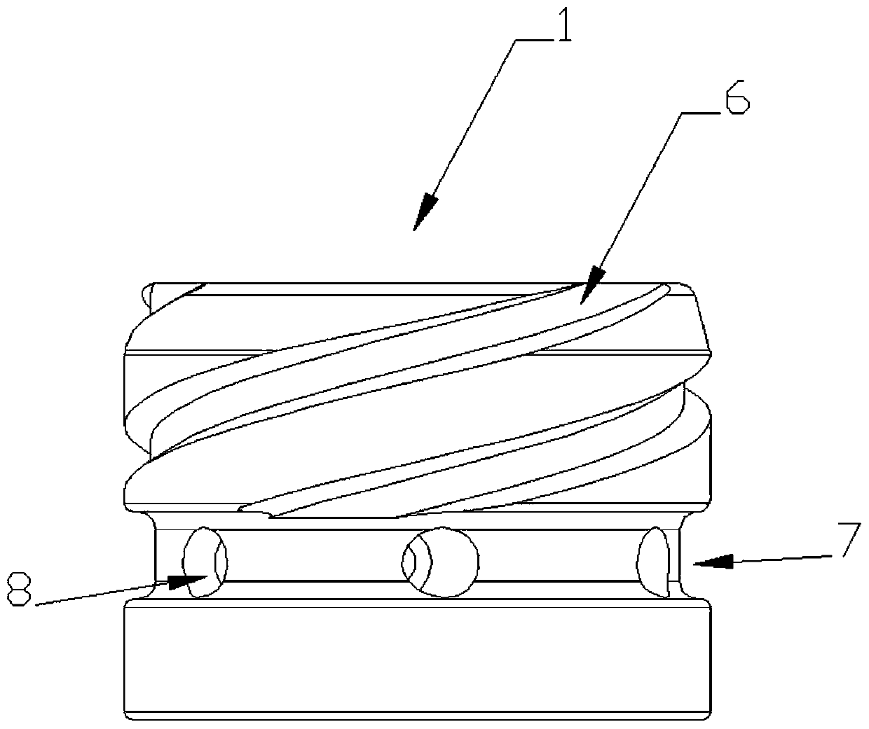 Valve seat and spiral planar inlet nozzle