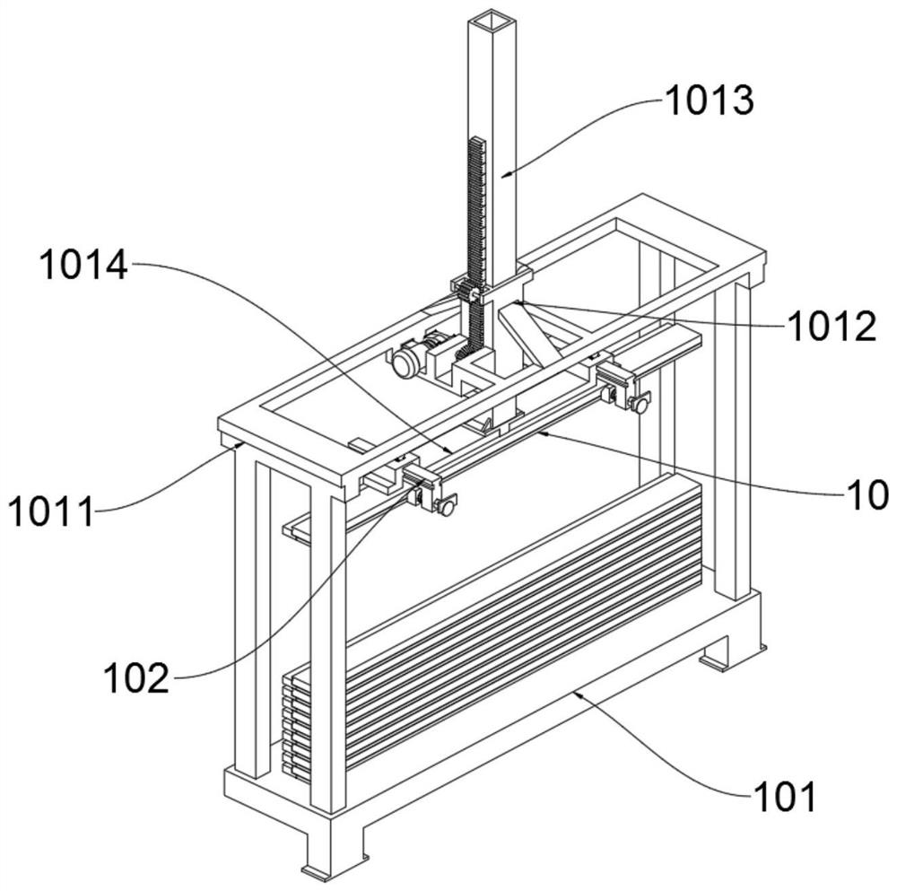 Integrated door pocket processing production line