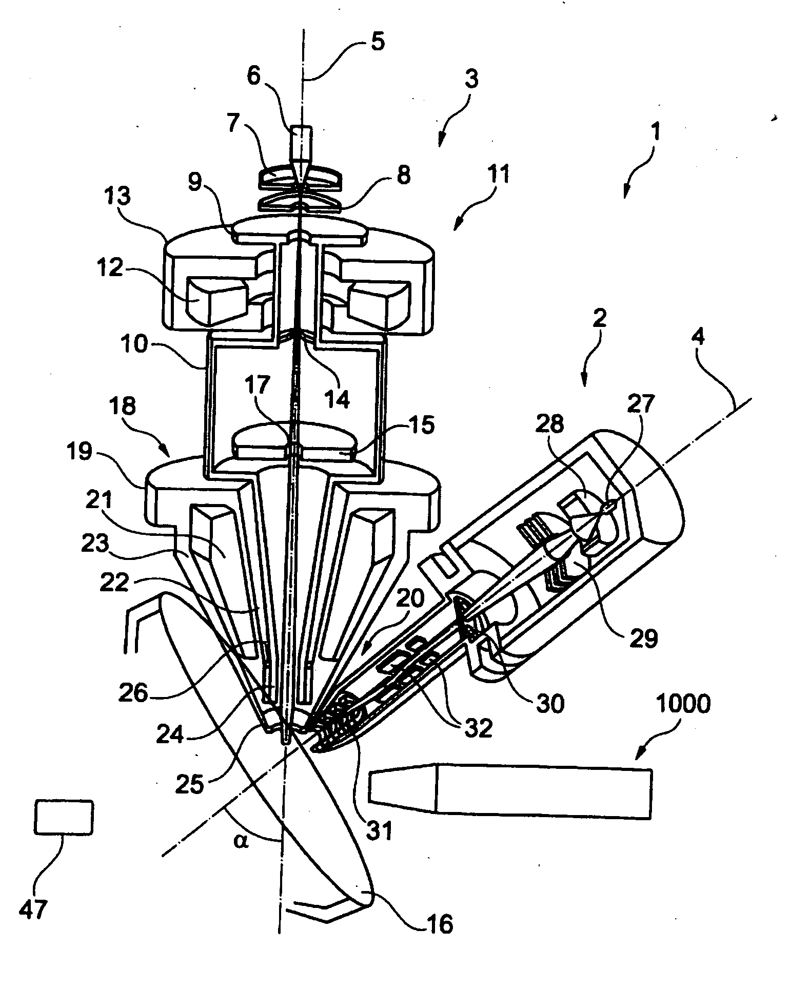 Apparatus for transmission of energy and/or for transportation of an ion as well as a particle beam device having an apparatus such as this