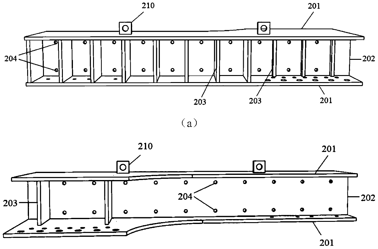 Pressing, bending and twisting composite stress test loading device