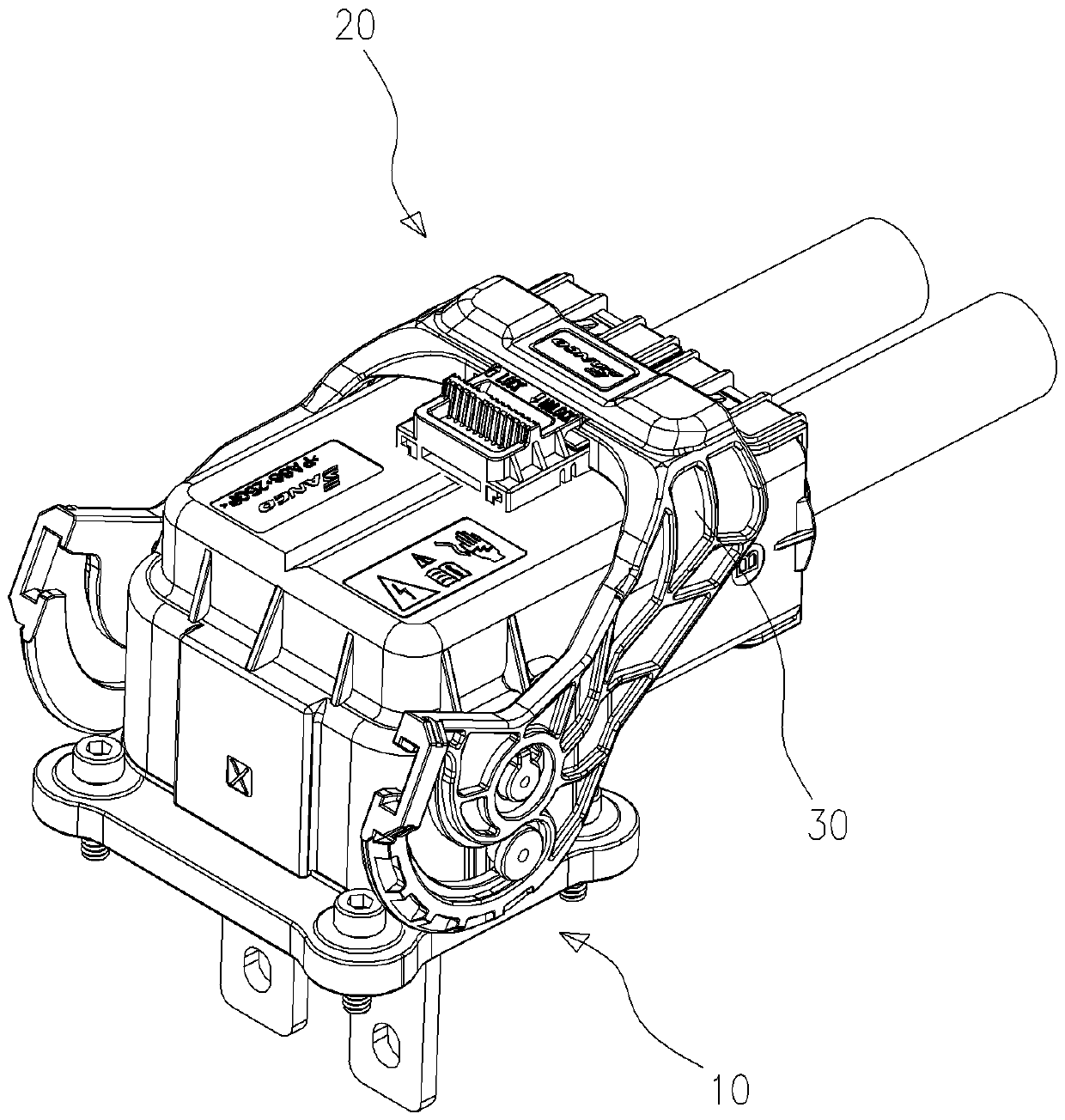 90-DEG bent connector