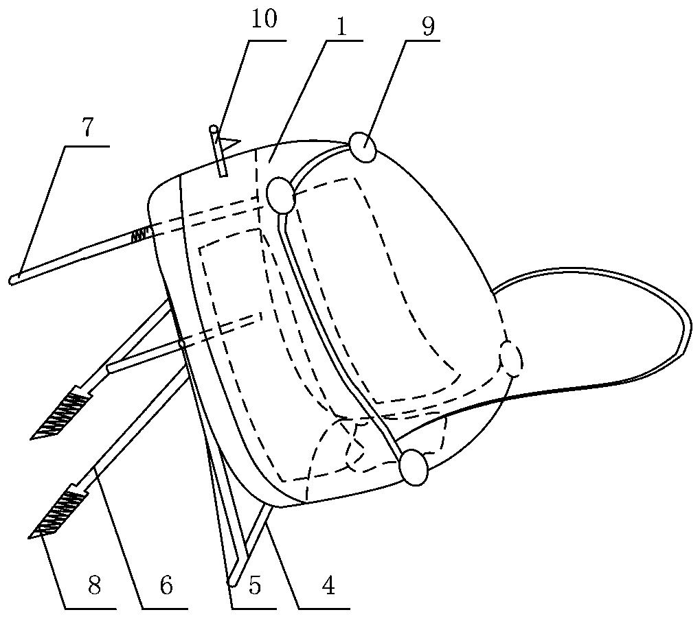 Drone roof airdrop indication method applied to installation on urban roof