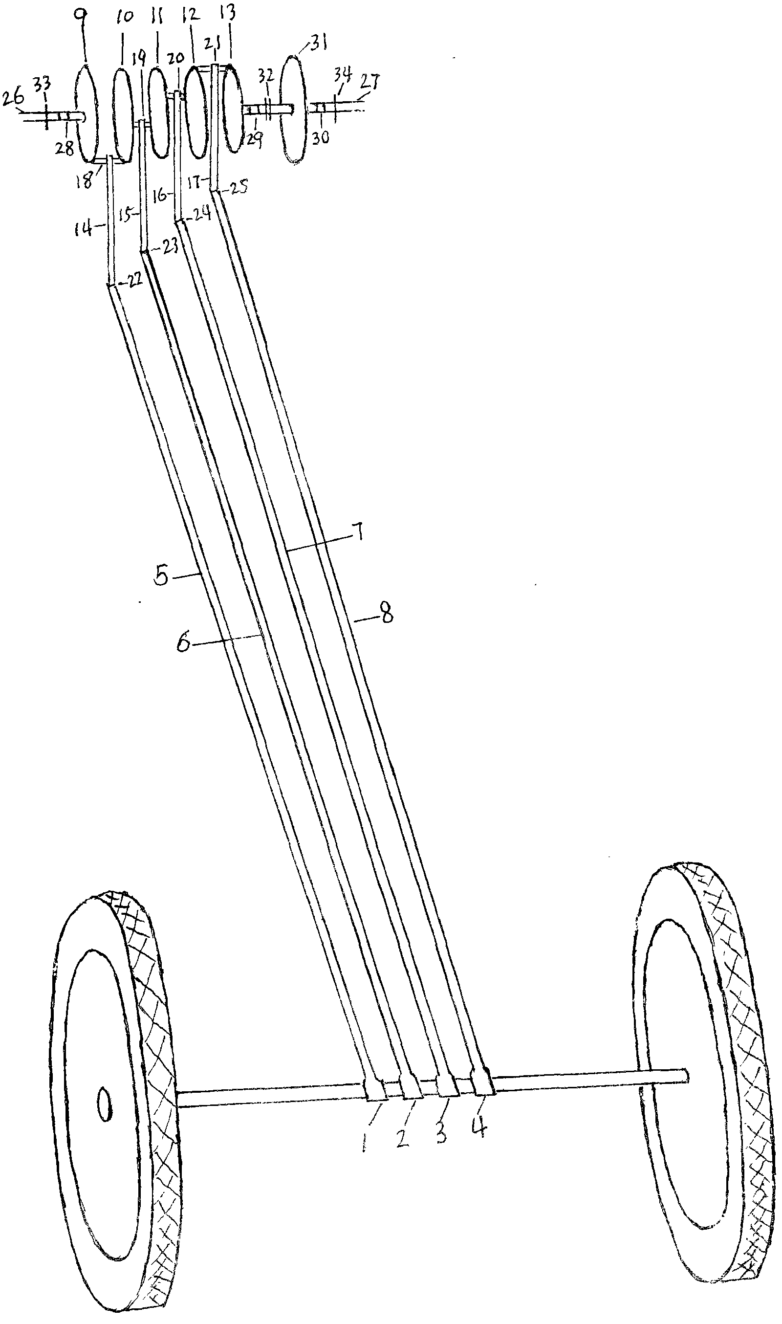 Energy-saving prying driving method for vehicle