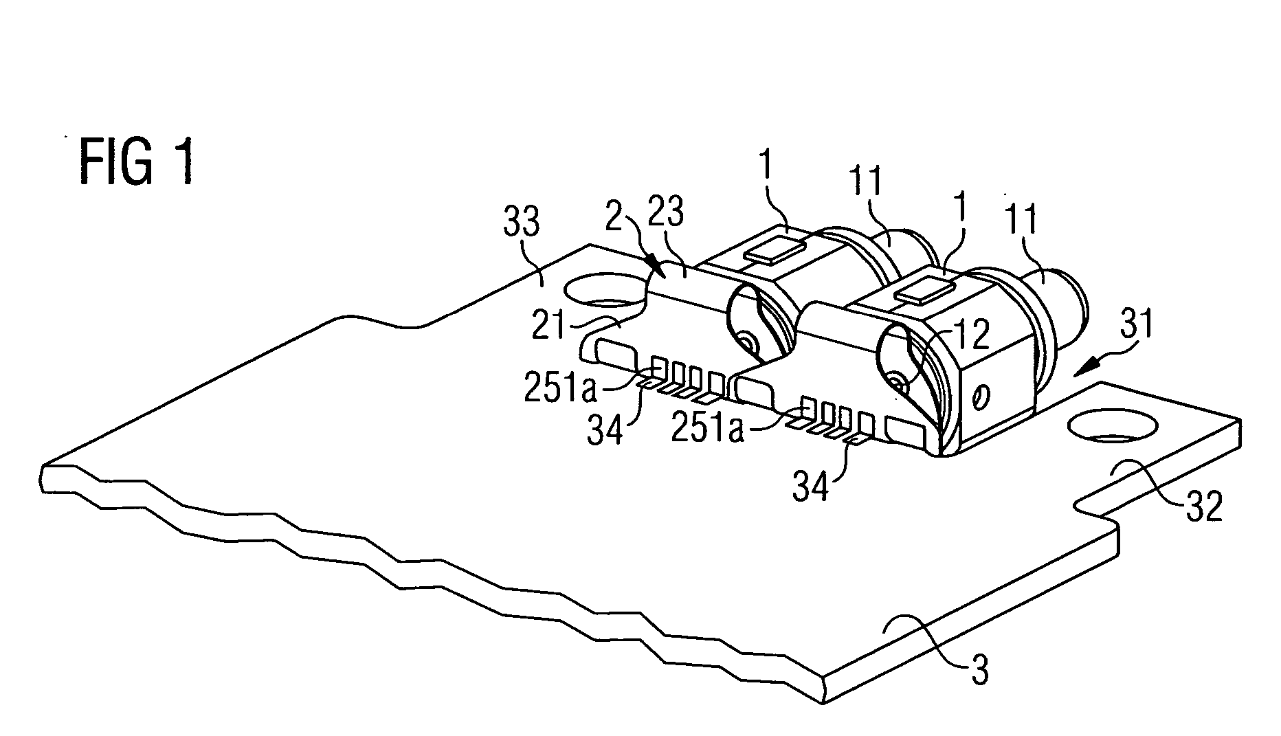 Arrangement for connecting the terminal contacts of an electronic component to a printed circuit board and conductor support for such an arrangement