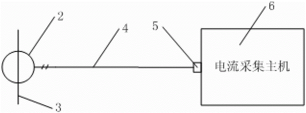 Drive motor current signal acquisition device for transformer voltage regulating switch tap