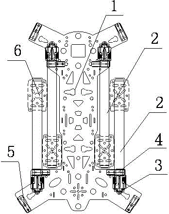 A foldable tilted aeromodel support component