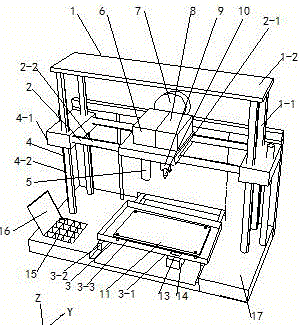 3D printing and milling combined machine tool