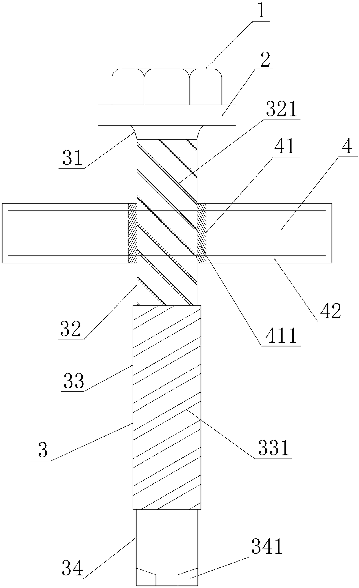 Rust-proof bolt for automobile hub