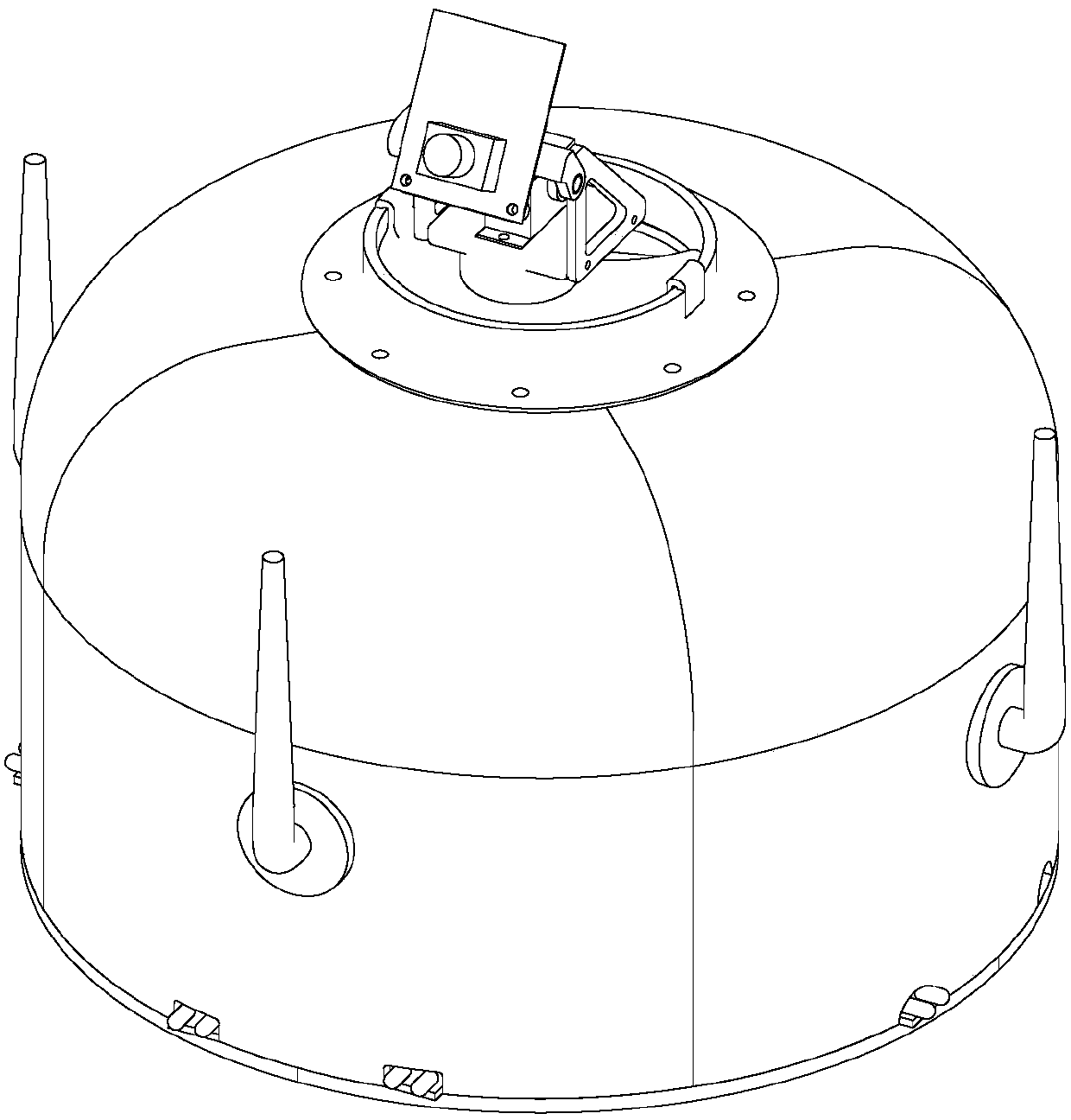 Vision tracking mobile robot based on WIFI auxiliary positioning and control method