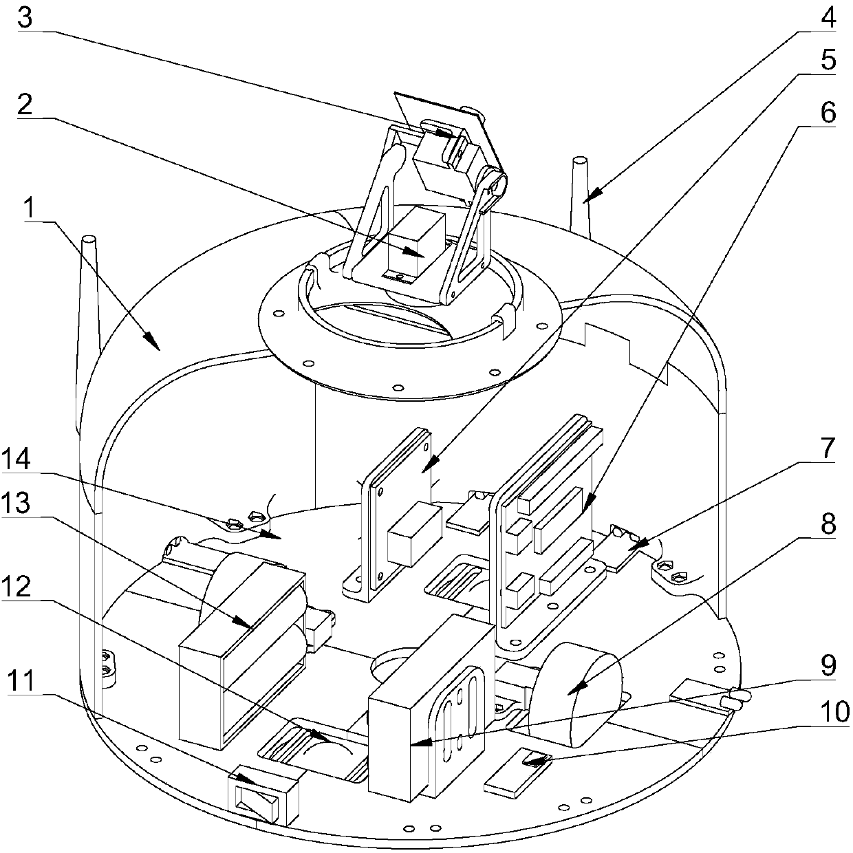 Vision tracking mobile robot based on WIFI auxiliary positioning and control method