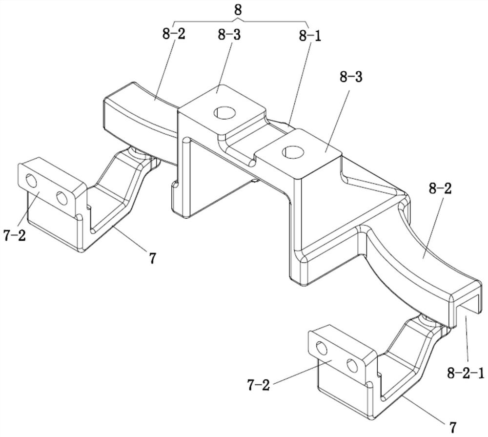 Guide rail mechanism for restraining rotation of brake pad supports and clamp braking device provided with guide rail mechanism