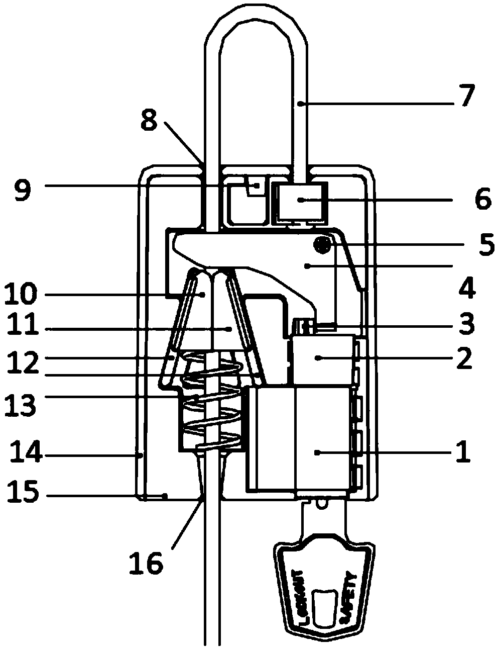 Mooring rope lock device