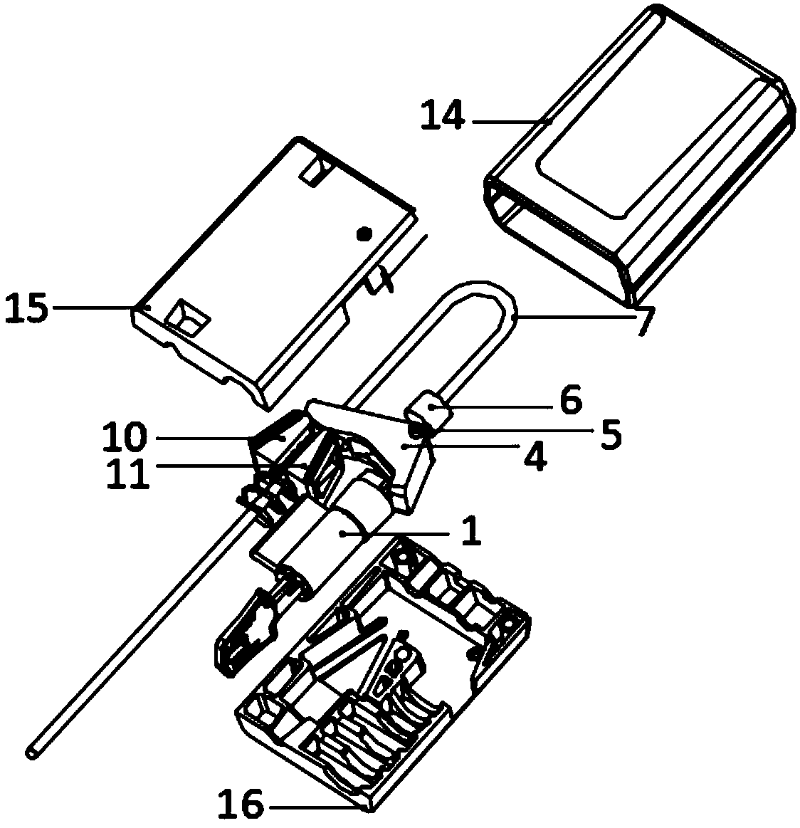 Mooring rope lock device