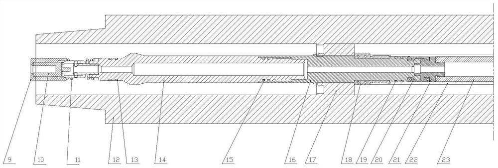 Fast connecting joint of downhole measuring while-drilling instrument